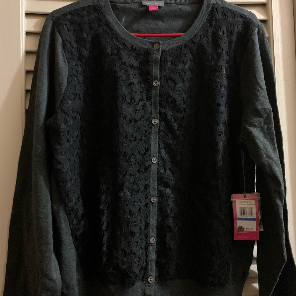 ♥️NWT Vince Camuto Cardigan Sweater Women's Button Up Long Sleeve XL♥️